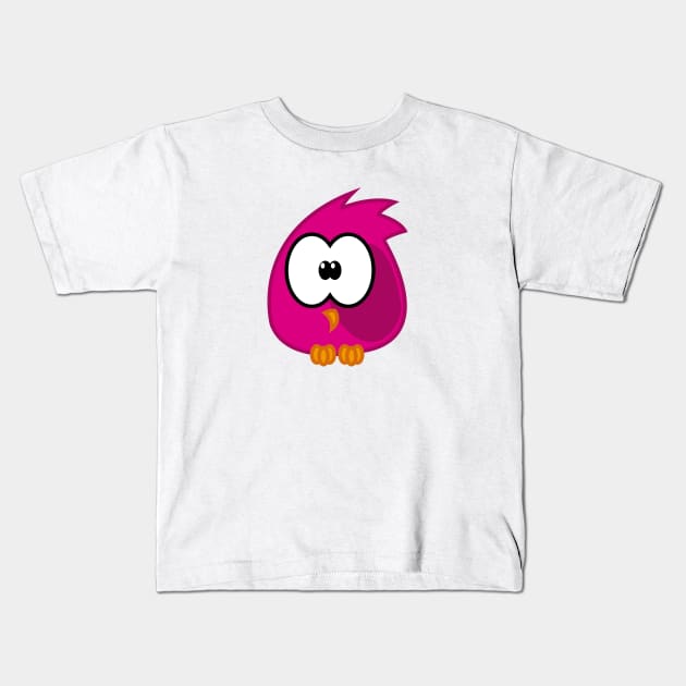 Pink  birdie Kids T-Shirt by Namarqueza